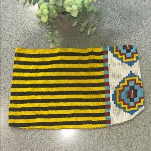 RARE!!! ROARKE Tribal/Navajo style beaded necklace-festivals/one of a kind!